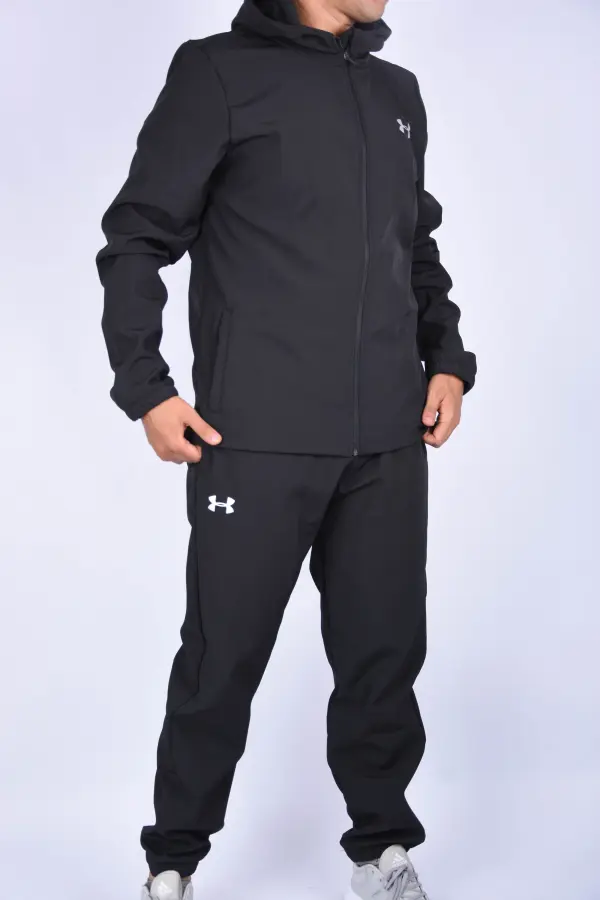 Survêtement Under Armour Doubleur en coton ref-UA-Gr-Noir-XG901
