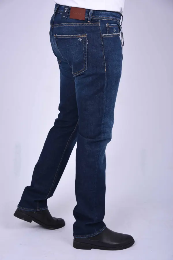 Jean Gant Coupe Normale Ref-GL1304( Bleu )