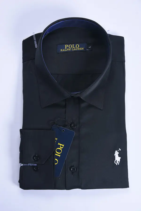 Chemise Ralph En pur Coton Ref-RS8701 ( Noir )